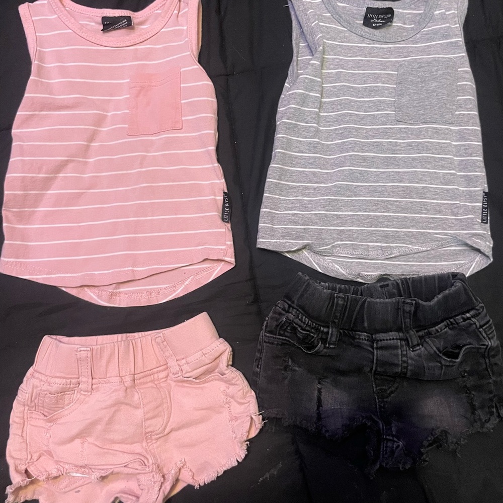 Little Bipsy girls shorts sets